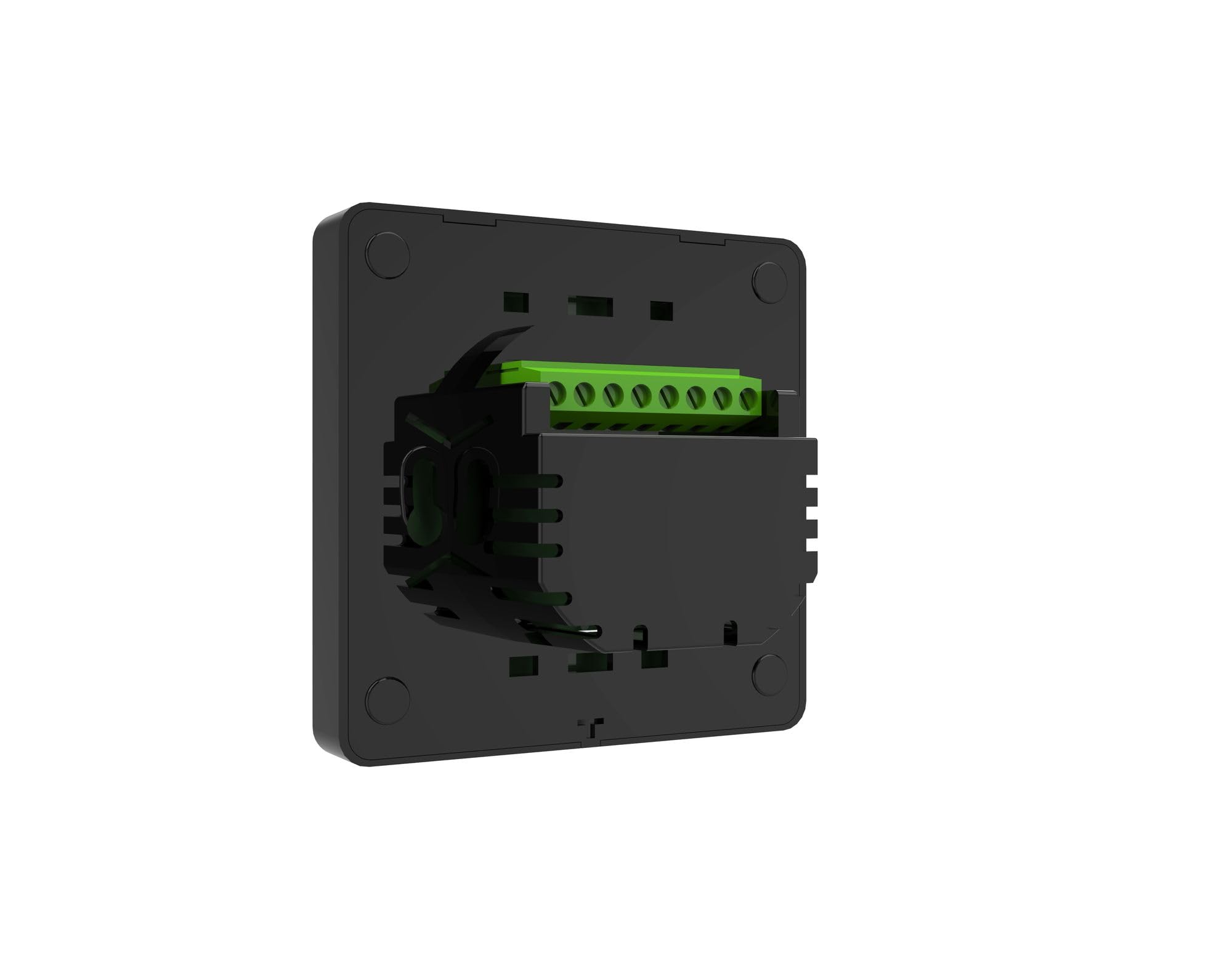 Raumthermostat WiFi Thermostat Digital LCD WLAN Touch Display Fußbodenheizung Alexa Smart Home Google App, Farbe Thermostat:Schwarz
