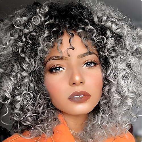 5 Packs Jamaican BounceCrochet Hair 2X Ringlet Wand Curl 8 inch Synthetic Crochet Hair Extensions Crochet Braiding Hair 100 Roots (8Inch (Pack of 5), TGrey)