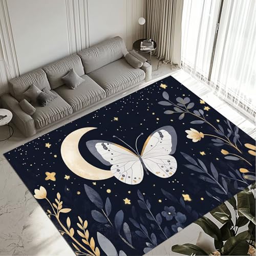 Tapis étanche et lavable 160x230cm protégeant le sol du salon - 2
