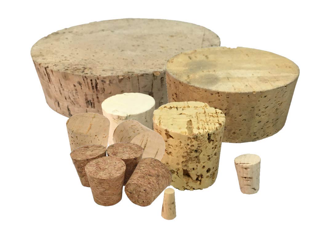 Hilltop Products Ltd Tapered Natural Cork Stopper Bungs Size 19Mm/22Mm For Home Brewing, Barrelling, & Lids (25 Pcs)
