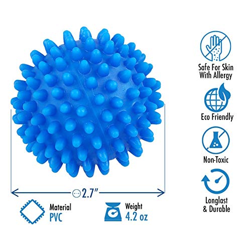 Laundry Dryer Balls - Clothes Will Come Out Soft, Fluffy, Fewer Wrinkles and Less Static Cling. A Natural and Better Alternative to Fabric Softener. Reduce Drying Time and Save on Energy - Thumbnail 5