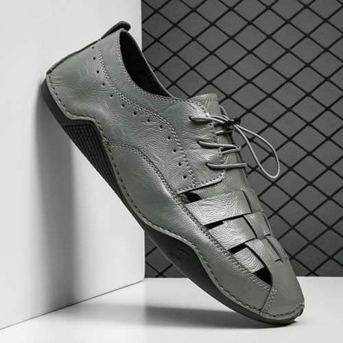 Men's Cut - Out Leather Casual Shoes, Stylish Summer Footwear - Ideal for Outdoor Walks, City Explorations & Daily Commute2