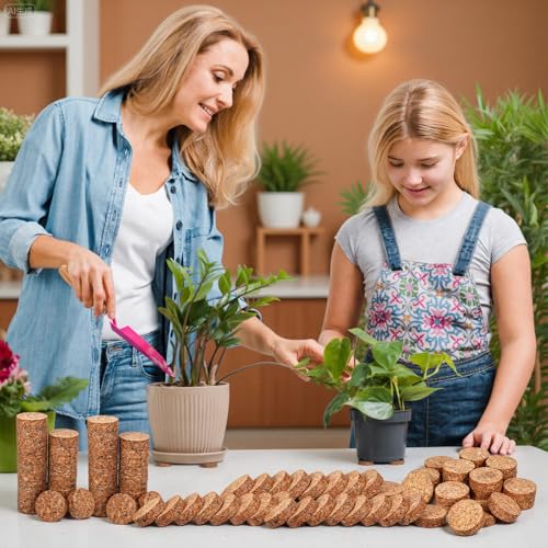 30pcs Invisible Plant Pot Feet, 2 Inch Planter Feet Non-Slip Surface,Indoor Outdoor Solid Corkwood Planter Pot Lifters for Plants Flowers - Image 3