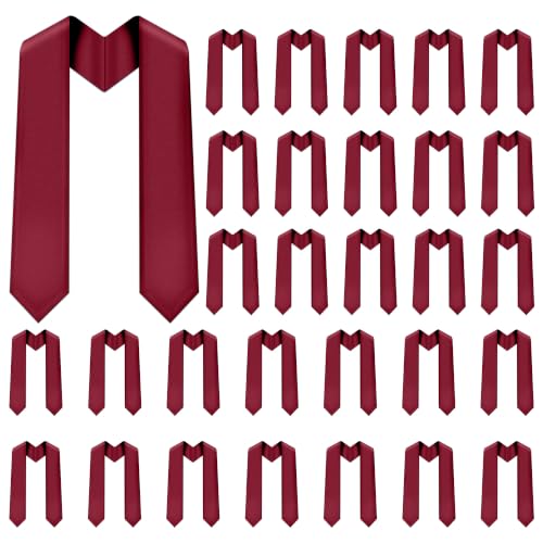 Image of Plain Graduation Stole Sash 60 Inch Unisex Adults Solid