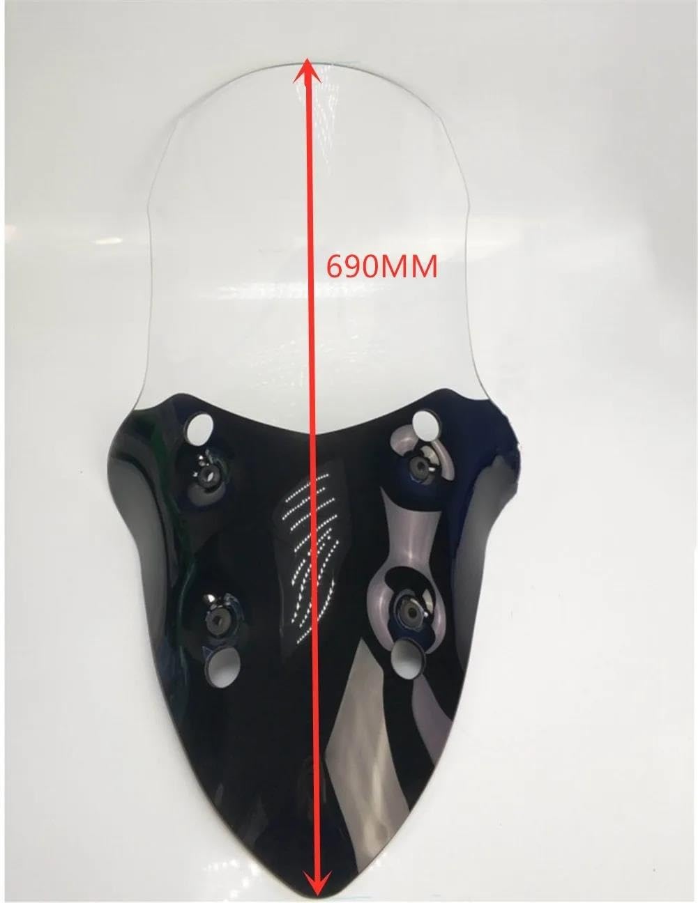 Dla Xciting 250 400 Przedniej Szyby Motocykla Scooter Przedłużenie szyby motocykla(780mm)