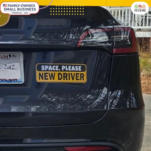 Image of Student Driver Magnet for Car Magnetic Reflective Vehicle Safety Sign for New Rookie Learner Drivers Removable Bumper Sticker Please Be Patient (3 Magnet Set)