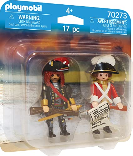 Playmobil 70273 Capitaine Pirate et Soldat- Pirates- Les Pirates- Pirates Duo
