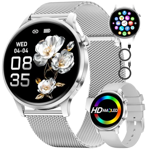 Montre Connectée Femme avec Appel Bluetooth, 1.32' HD...