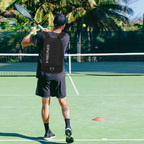 HEAD Men’s Gym Backpack Fits 15.6 Laptop for Tennis Sport Work Daily | Waterproof lightweight tennis backpack fits rackets, Pickleball, for Men, with bottle holder & front pocket - Image 6