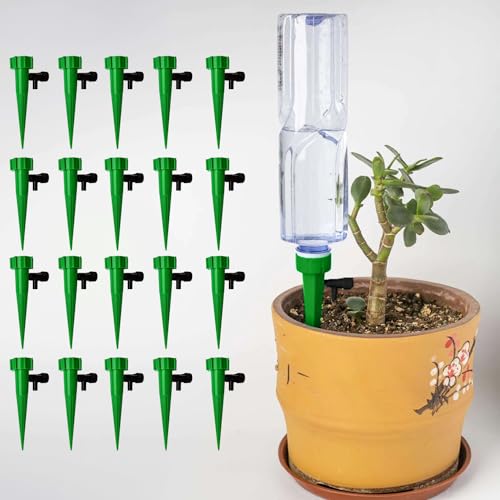 Image of Cinagro (Pack of 20) Drip Irrigation kit for Home Garden, Self-Watering Spikes, Drip Spikes for Plants, Home Garden, Automatic Plant Watering Devices