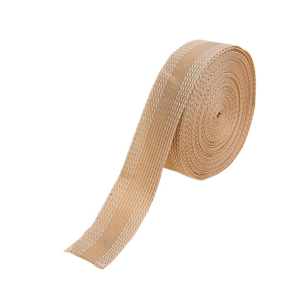 Klebeband zum Säumen, 1M-5M selbstklebende Hosenpaste for Aufbügeln der Hosenkante, kürzen selbstklebende Hosenmund-Reparaturpaste for Jeanshosen(Beige,500cm)