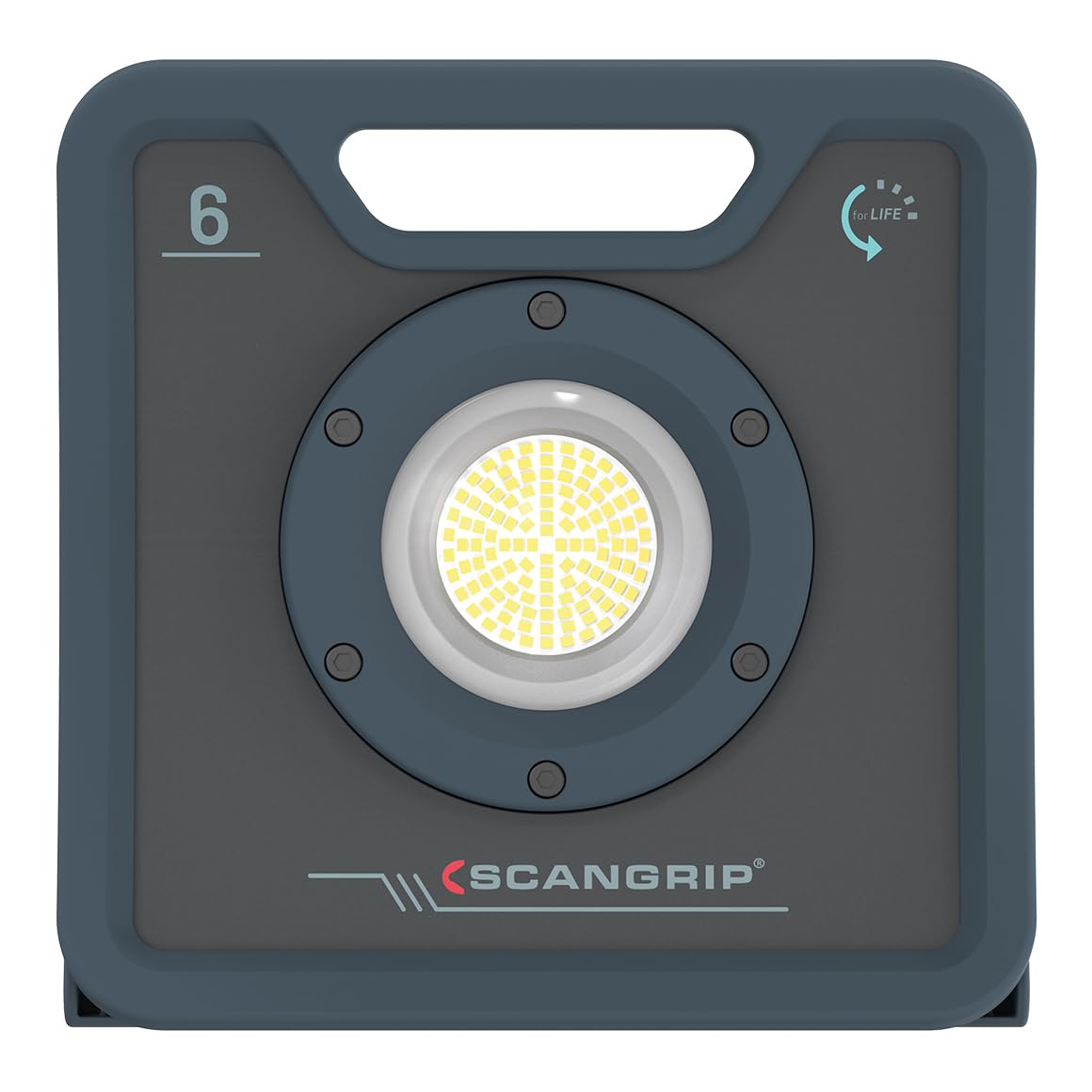 Scangrip NOVA 6, LED Work Light, Provides Uninterrupted Lighting, Water and Dust Resistant, 6000 Lumens