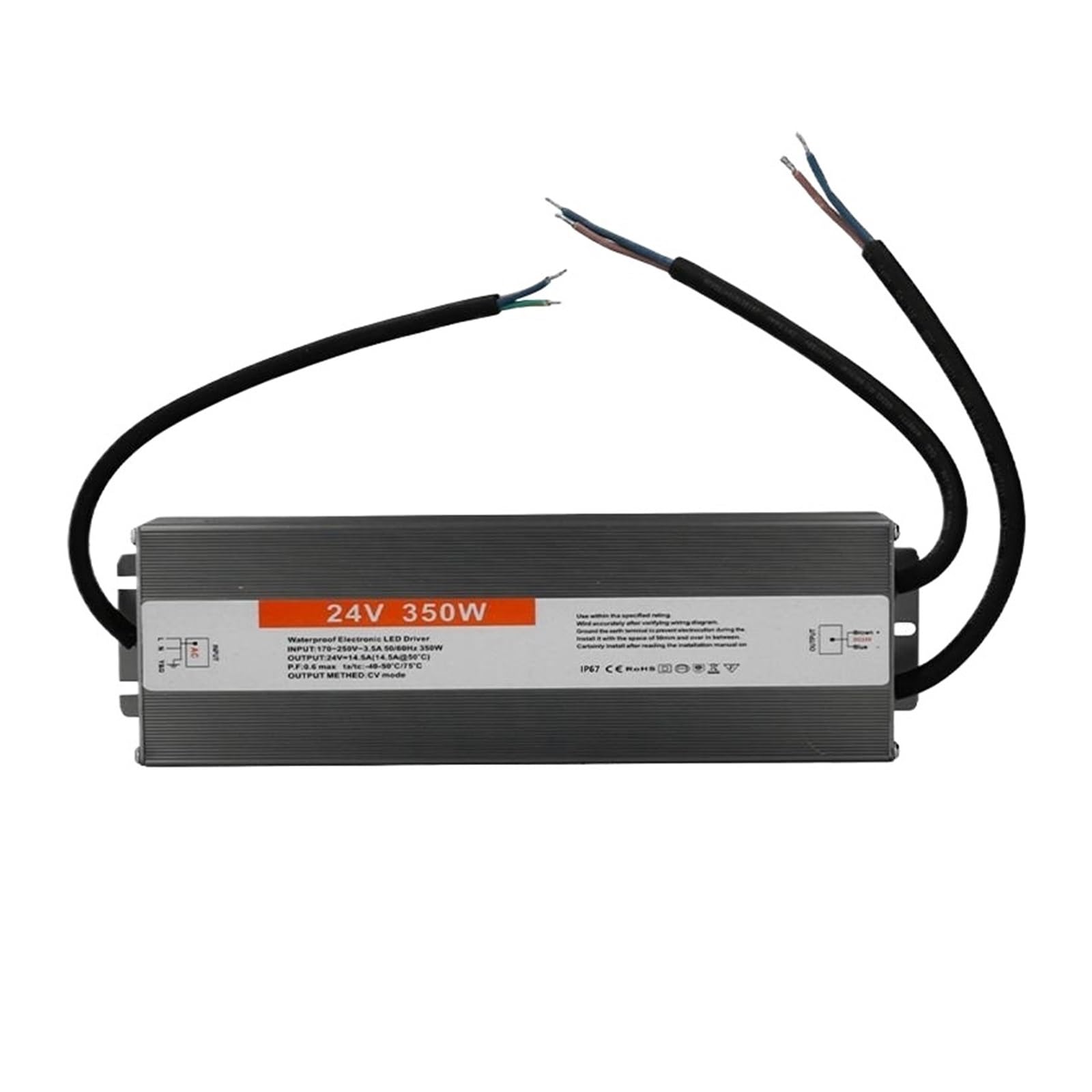 MBMYVRNKJL 170-250V AC to DC 24V 350W 14.5A Lighting Transformer LED Drive Adapter Aluminum Switching Power Supply