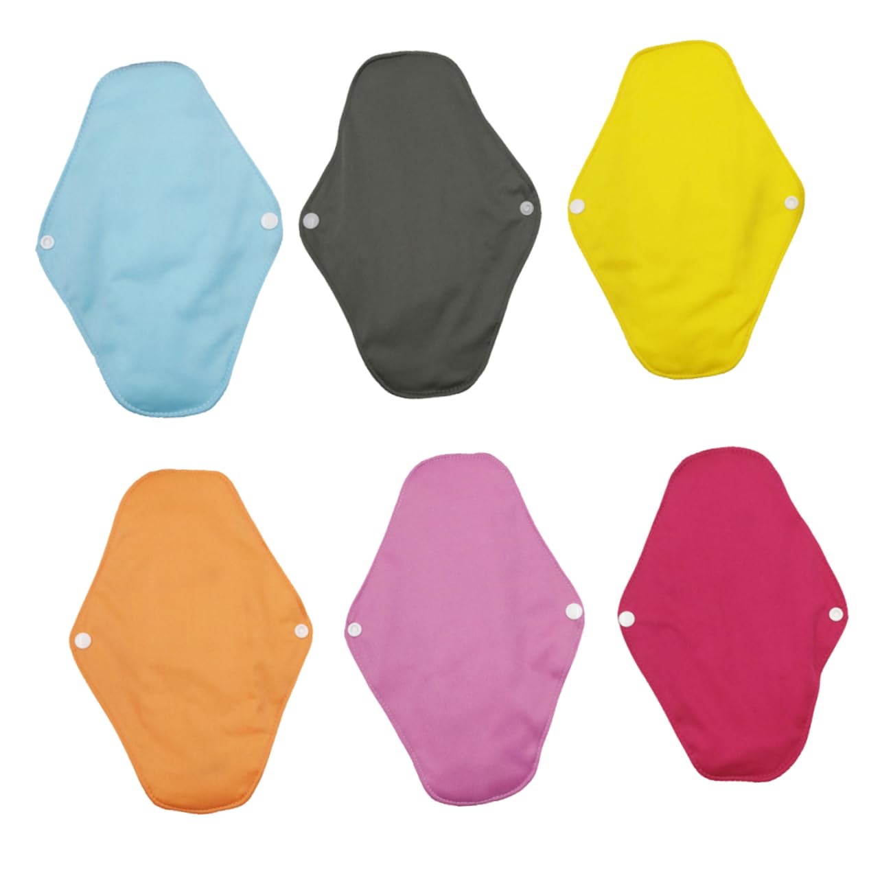 Toallas Sanitarias Lavables Transpirables Secas 6 Uds Dacron Fibra | Agradables Piel, Paquete de 6 Piezas, Cuidado Higiénico Reutilizable, Fácil Limpieza Color Aleatorio