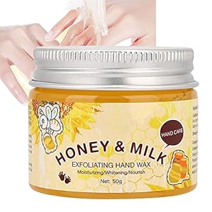 50g Honey Milk Hand Care Mask, Mild Caring Whitening and Moisturizing Hand Mask Deep Nourishing Soft and Delicate Texture Hand Care Moisturiser Cream