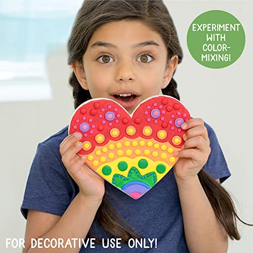 Image of Creative Roots Paint Your Own Stepping Stones Multipack with Butterfly, Unicorn, & Heart, 3 Ceramic Stepping Stones (7 Inch Each), 18 Acrylic Paints, 3 Paintbrushes, Ages 8+