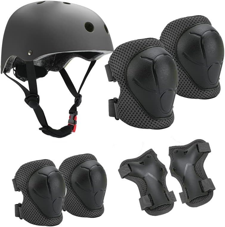 S code teen riding protective gear Kids Roller skating Protective gear set Head protective gear Elbow pads Helmet pair wrist guard pair elbow guard pair knee guard Bicycle BMX skateboard