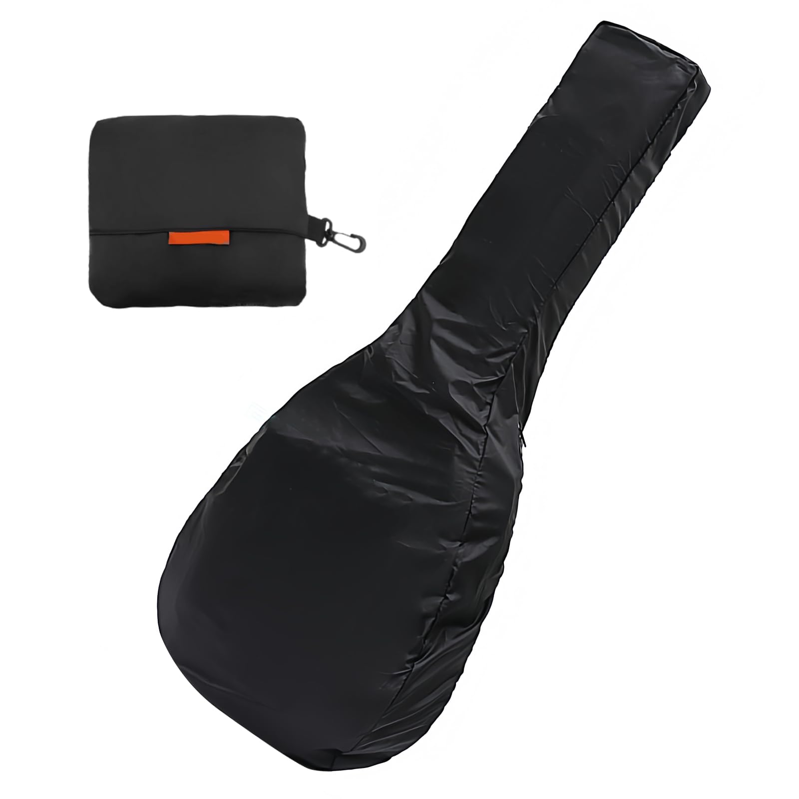 Musiin Acoustic Guitar Bag Rain Cover - Waterproof Protection with Lightweight and Foldable Design, Black