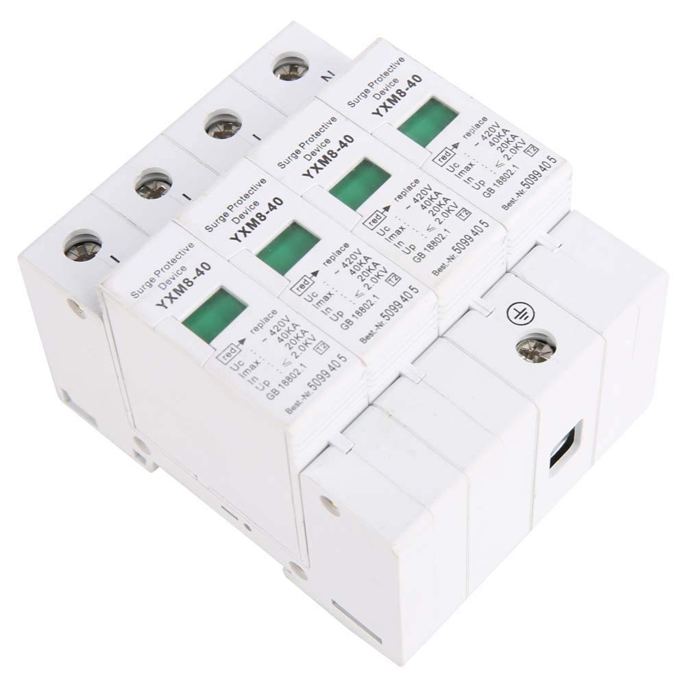 Protezione contro le sovratensioni della Casa Scaricatore 4P 40KA DIN Rail AC Dispositivo di Scaricatore a Bassa Tensione per la Protezione Tonnono