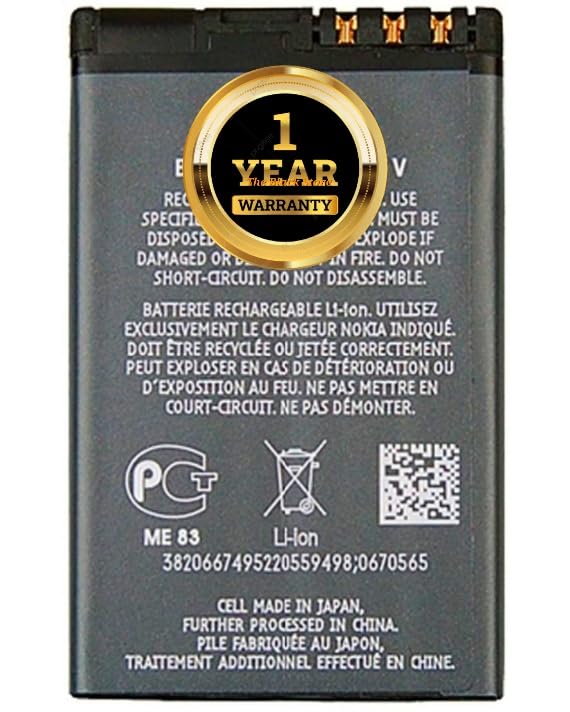 Image of Original BL-4CT Batery Compatible with Nokia 563 Xpress Music 67 723 X3 277 66 Fold 731 721 531 with Warranty