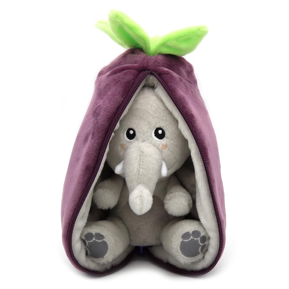 Amazon.com: LES DÉGLINGOS Flipetz Velvet The Elephant Decorative