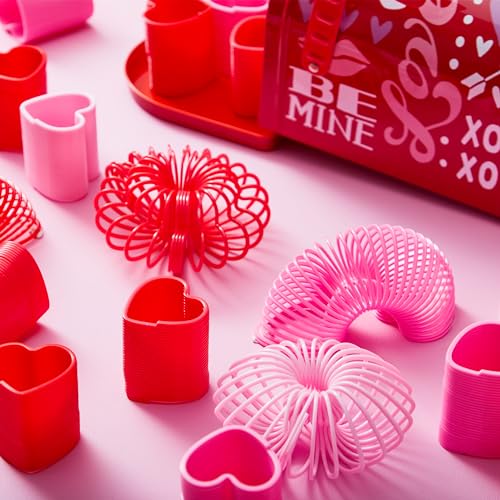 JOYIN 30 Packs Valentine’s Day Party Favors with Mini Springs Toys, Multi-Color Heart Coil Springs Toys, Stress Relief Fidget Toys for Kids Classroom Exchange, School Prize and Goodie Bag Stuffers by JOYIN - Image 7