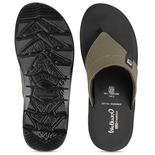 Image of WALKAROO CARE PLUS Men's Sandals with Cushioned Insole, Lightweight & Comfortable Footwear - WGR50026