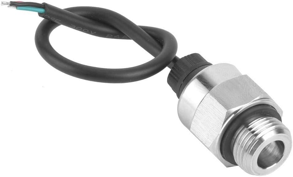 Pressure Sensor, G3/8 Thread (0~10bar) Stainless Steel High Accuracy Small Size Suitable for Oil Fuel Air Water