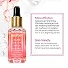 Rose Facial Serum,Deep Hydrating Serum for Face,Skin Care Moisturizing Serum with Rose Petals Extract Hyaluronic Acid…