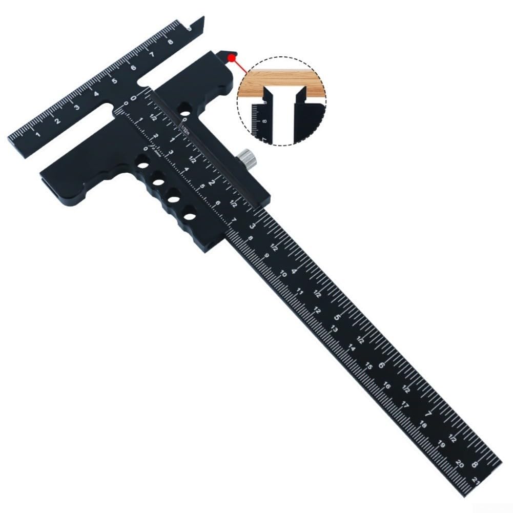 Regla T Deslizante Aluminio 32cm Carpintería