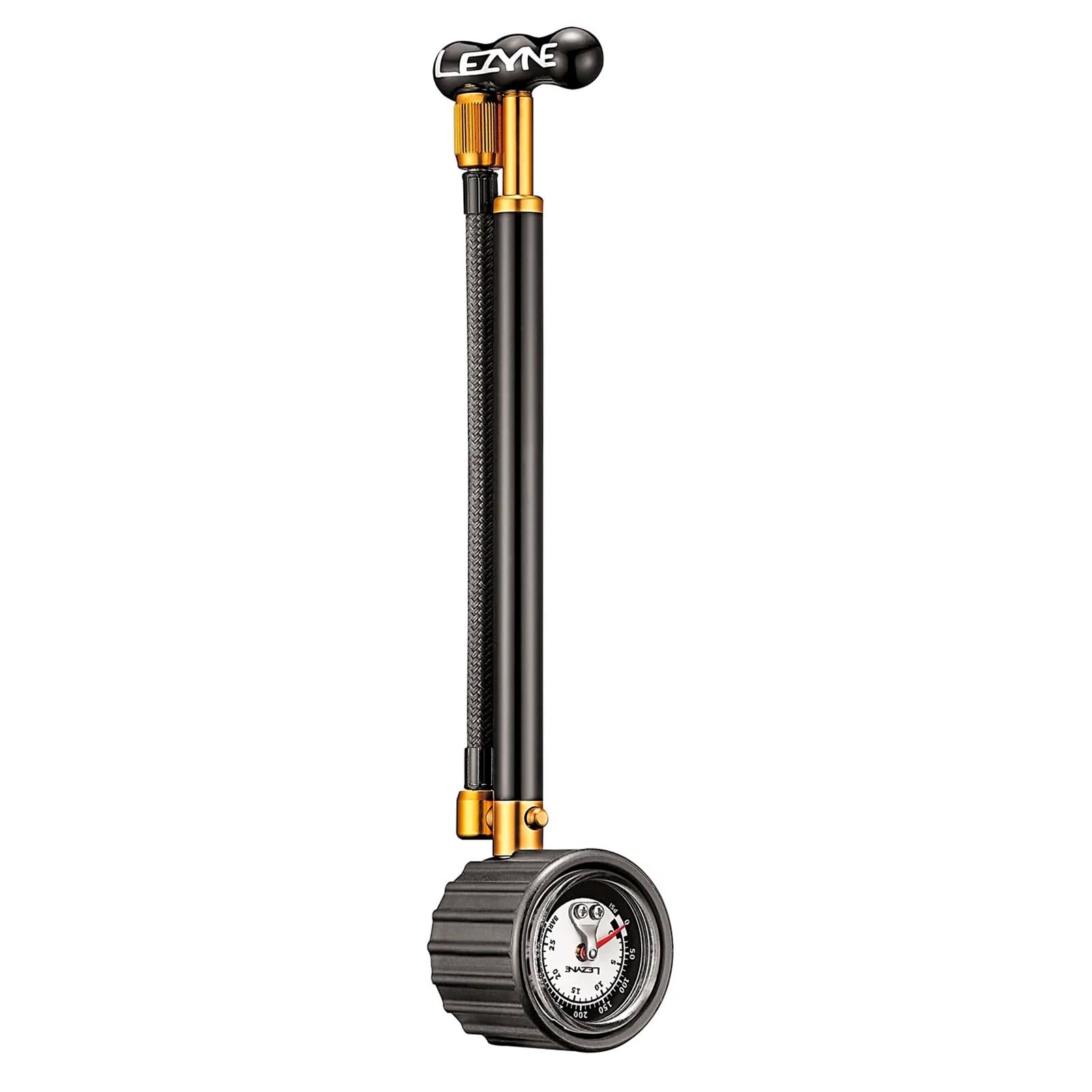LEZYNE Shock Drive Pompe à main pour vélo, haute pression 400 psi, portable, pompe à vélo de montagne et de route