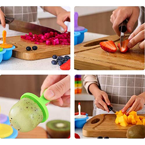 Molde Da Bandeja De Gelo Para Sorvete De Silicone Infantil Com 7 Furos Para Caixa De Suplemento Alim