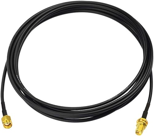Miniatura 7 de Bingfu RP-SMA macho a RP-SMA mamparo hembra RG174 Extensión de antena WiFi Cable coaxial 16.4 ft 16.5 pies para router WiFi Tarjeta de red
