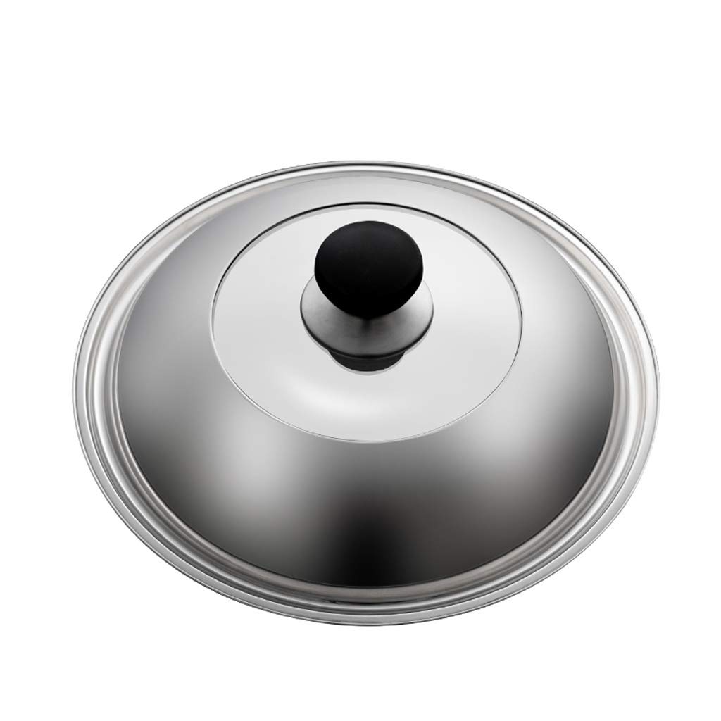 Couvercle,Couvercles de Casserole Couvercle de Casserole en Acier Inoxydable Couvercle de Wok en Verre trempé couvercles de Casserole de Remplacement de Grande Taille