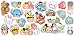 Disney Tsum Tsum Decorative Sticker 20 Elements Wall Decal (Multiple Characters)
