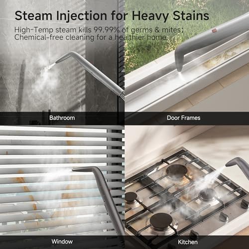 Image of Uwant Portable Carpet Cleaner with Steam& Hot Water 18Kpa Upholstery Cleaner Machine for Pets with Cleaning Tools& Solution Carpet Steam Cleaner for Cars,Couch,Furniture Set of 1