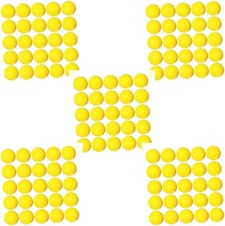 Timcryxient Juego de 5 bolas de bingo duraderas para fiestas de empresa, hogar, color amarillo, diámetro de 4 cm