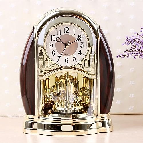 Reloj de mesa decorativo con péndulo oscilante de diseño analógico 3