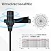 Lavalier Lapel Microphone MAONO 2 Pack Professional Omnidirectional Condenser Interview Clip on Mic with Headphone Jack Compatible with iPhone, Android, iPad, Camera, Computer, PC, Tablets, AU303