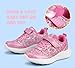 LUCKY STEP Kid's Glitter Fashion Sneakers Sparkly Princess Tennis Bling Shiny Sequins Athletic Walking School Shoes for Children/Boys/Girls(Hot Pink,Little Kid 11)