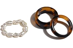 3-Piece Resin Rings Set: A Stylish Accessory for Every Occasion