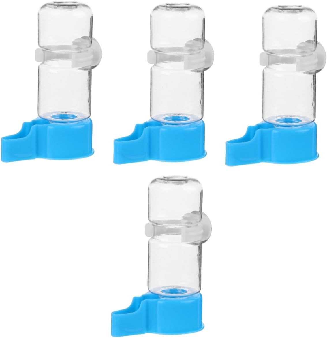 4pcs Automatic Bird Waterer Dispenser Water Container for Birds Design for Cage Use