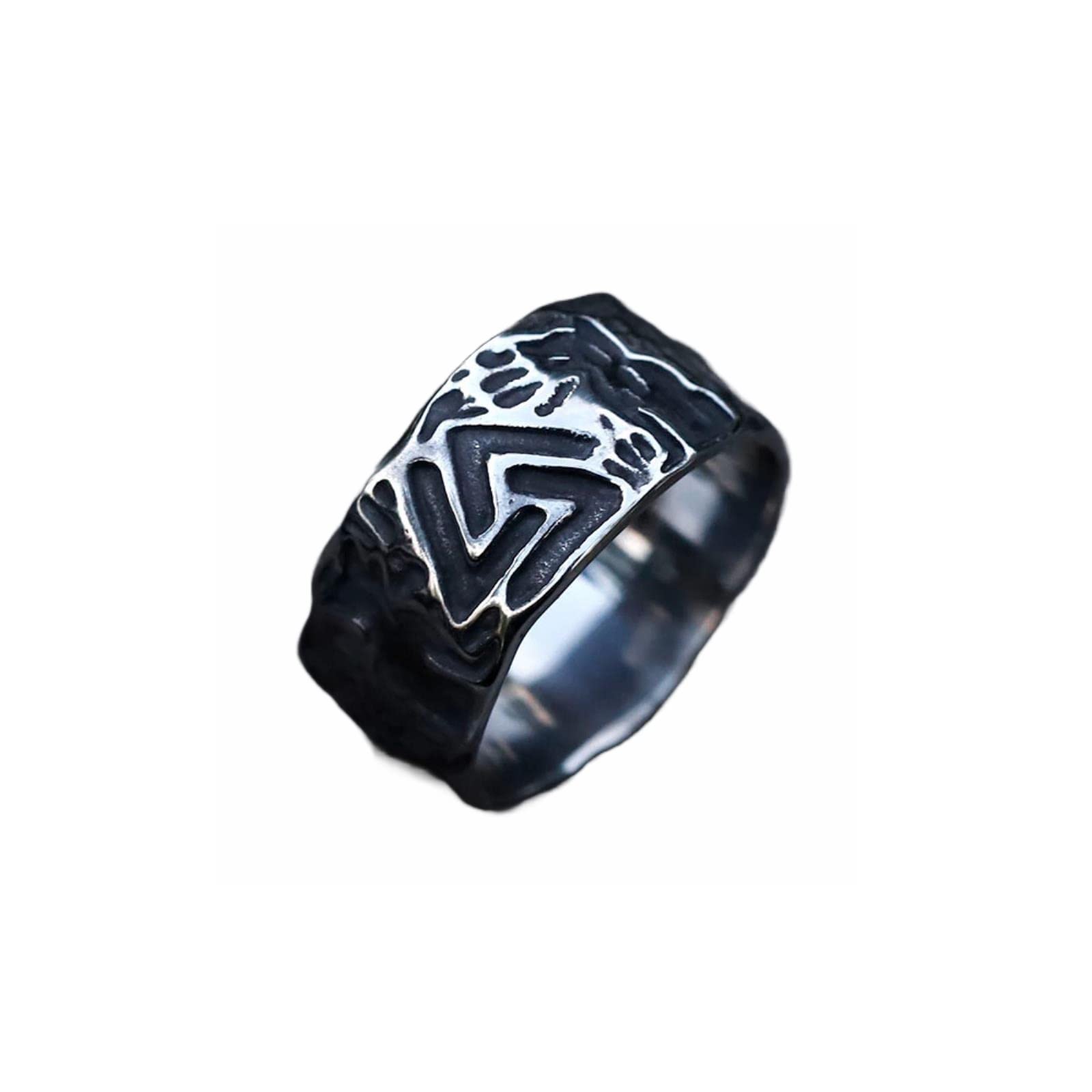 BEDT New Men's Rings Odin Viking Valknut Rune Ring For Teens Odin Amulet Jewelry Gifts