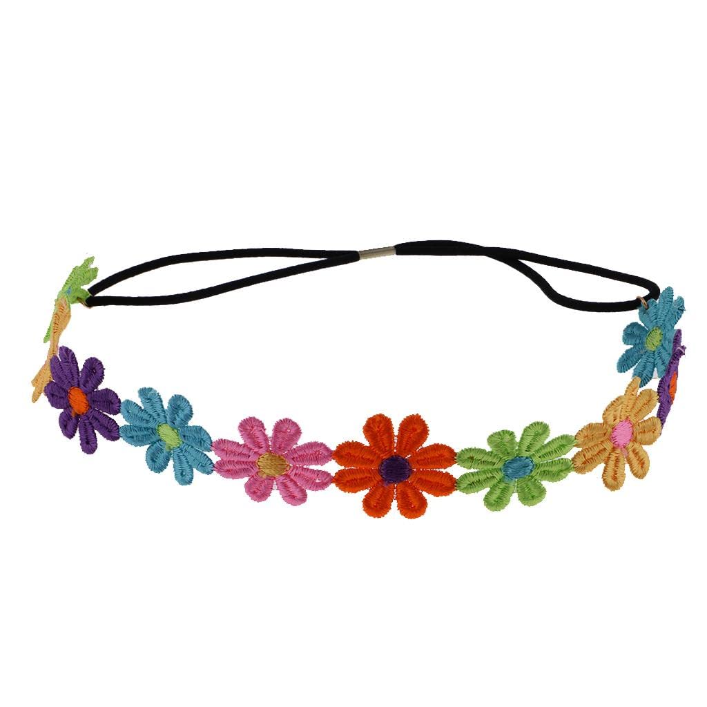 Jojomis Bandeau pour femme - Fleurs - Style bohème - Accessoires de plage
