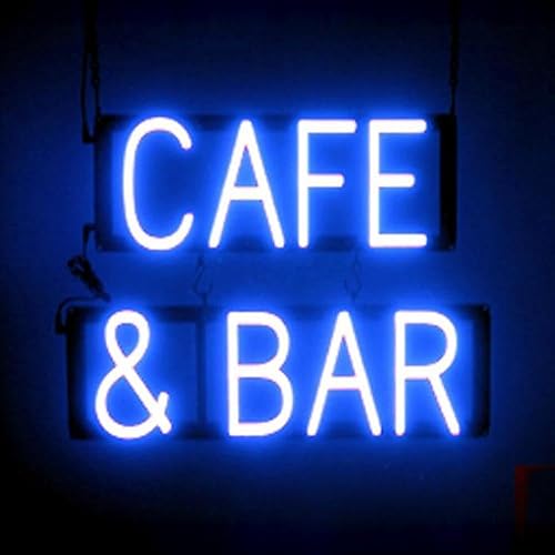 Miniatura 60 de SpellBrite SMOOTHIES Letrero para cafeterías y restaurantes Letreros relacionados con café con aspecto neón, luz LED blanca 33.7 x 6.3 pulgadas