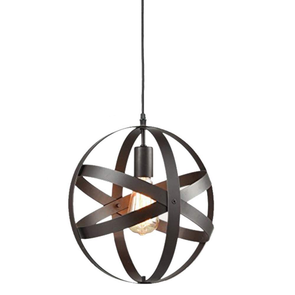 Xungzl Restaurant Chandelier Simple Wrought Iron Ring Cross-Border Supply Retro Industrial Style Per