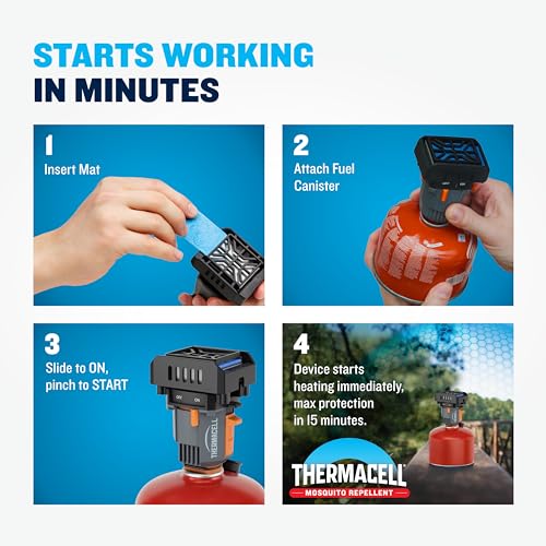 Image of Thermacell Mosquito Repellent Refills; Compatible with Thermacell Backpacker; Highly Effective, Long Lasting, No Spray, No Scent, No Mess; 15 Foot Zone of Mosquito Protection (Pack of 12)