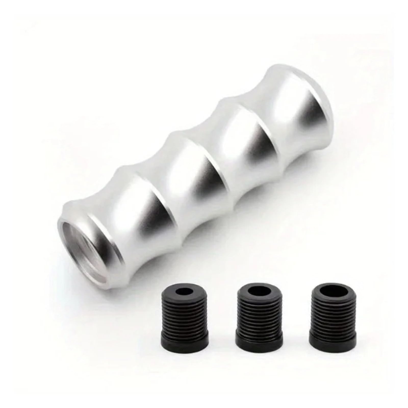 Jxewmtmc Silvery Gear Knob Head Universal Car Stick Shifter Knobs Aluminum Alloy Gear Stick Shift Cover(Silvery)