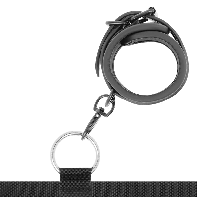 Bettfessel-Set – Luxus Bondage Set mit Hand- & Fußfesseln aus veganem Leder & Neopren – Verstellbares BDSM Bettband für Anfänger & Fortgeschrittene – Matratzen-Komplettsystem