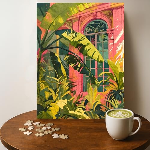 Puzzle 500 pièces plantes tropicales adulte 20 x 15 po